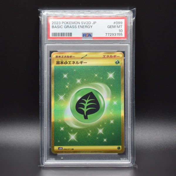 Pokemon - Grass Energy UR - 099/071 - Japanese Clay Burst (SV2D) - PSA 10